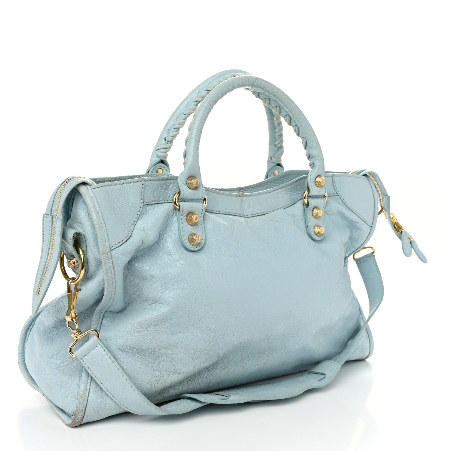 Balenciaga Agneau Giant 12 Gold Hardware City Bleu Dragee 4 of 13