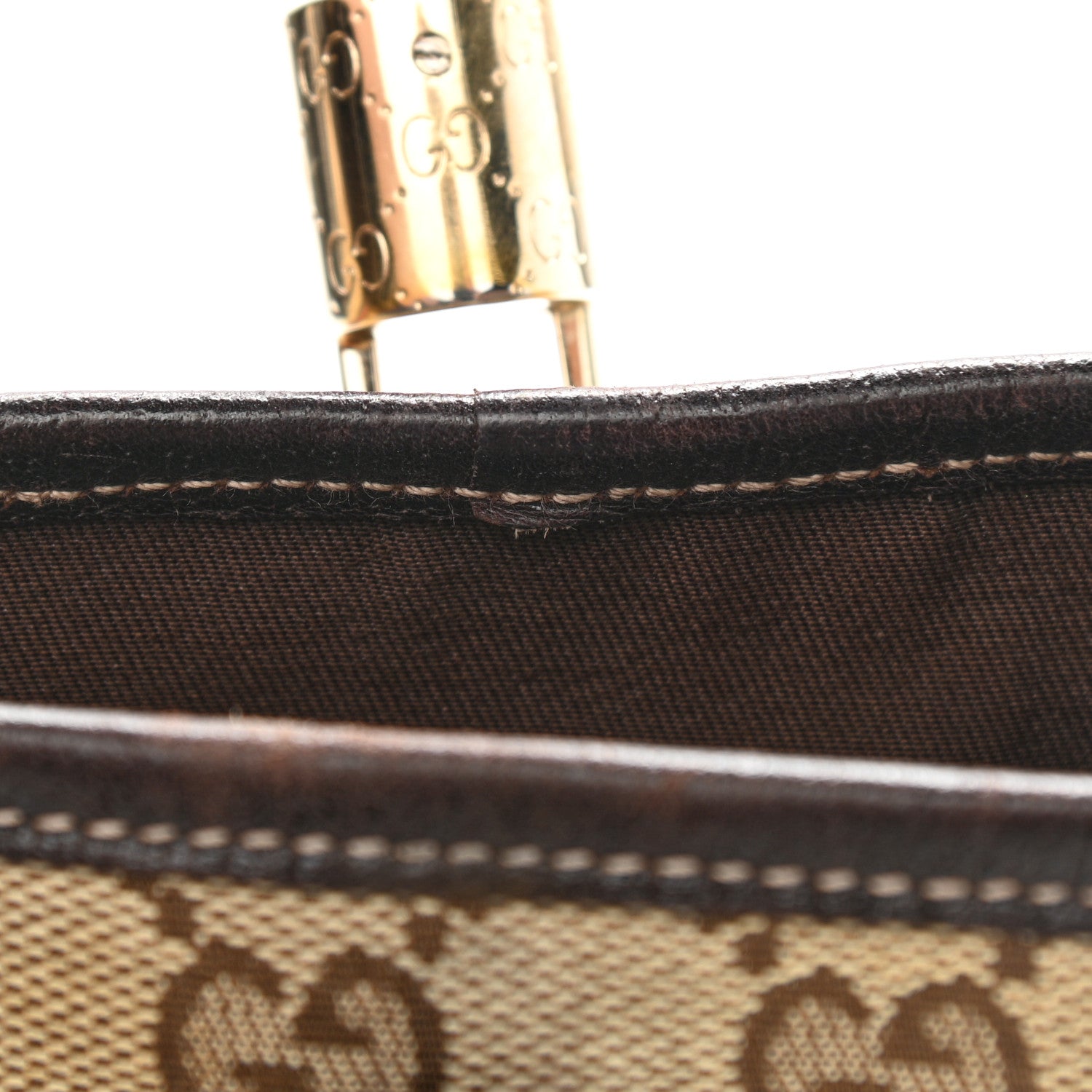 Gucci Monogram Web Tote Brown 13 of 14