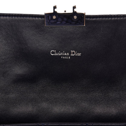 Christian Dior Lambskin Cannage Miss Dior Promenade Pouch Navy Blue 6 of 8