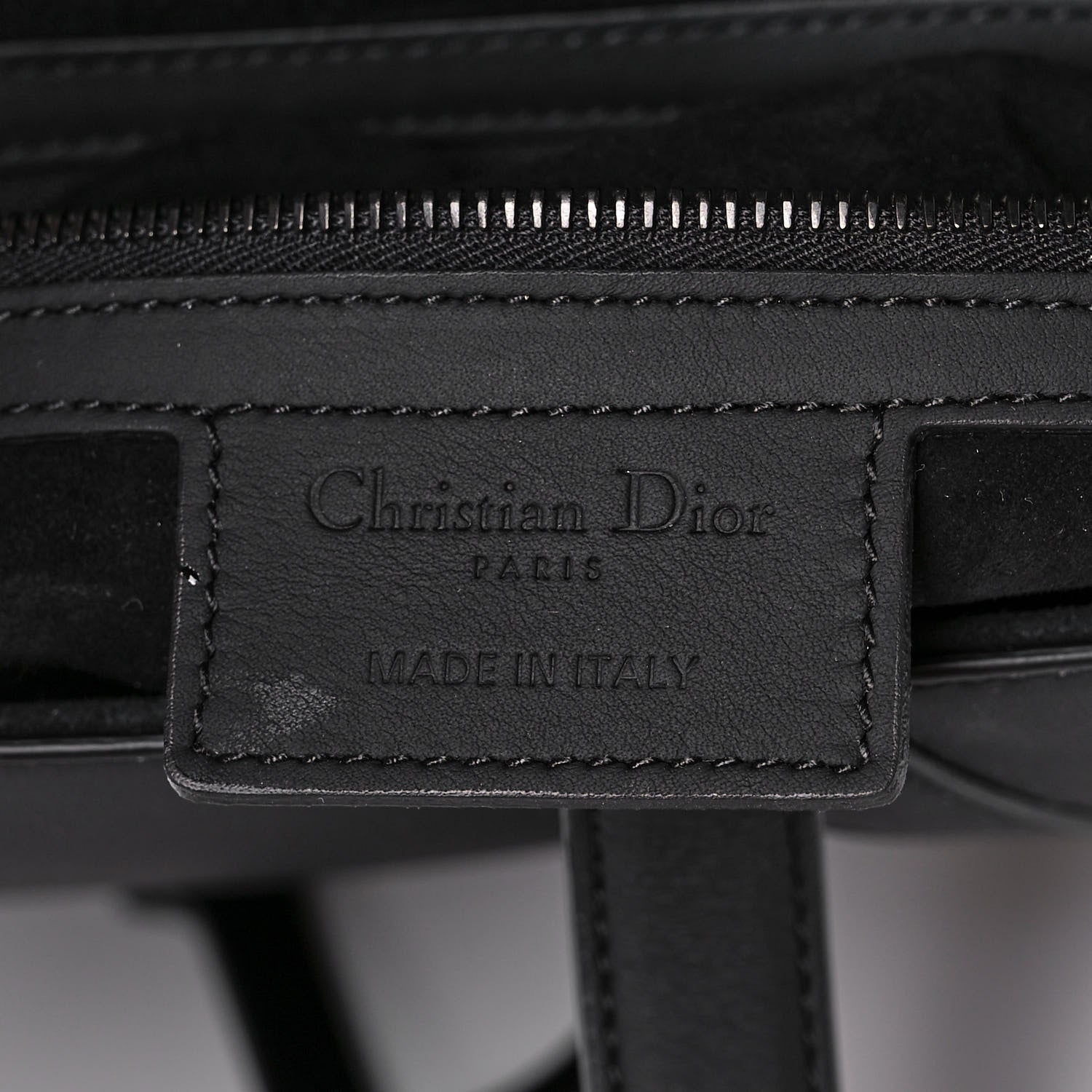 Christian Dior Ultra Matte Calfskin Saddle Bag Black 6 of 12