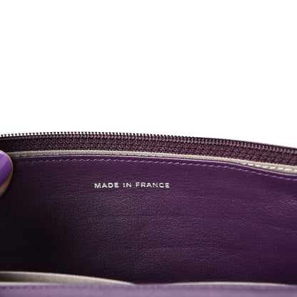 Chanel Patent Quilted Brilliant Wallet On Chain WOC Violet 8 of 9