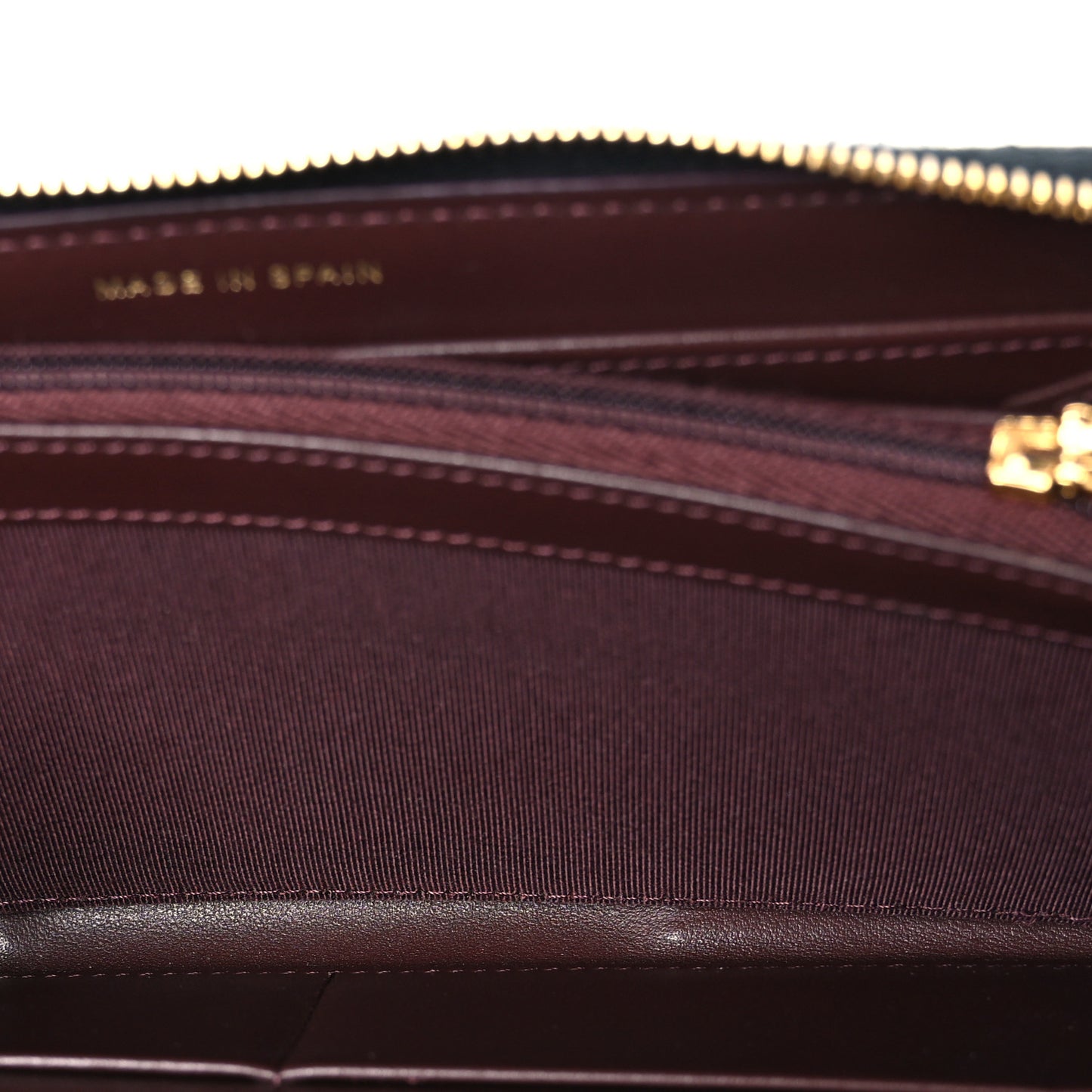 Caviar Quilted Large Gusset Zip Around Wallet Black