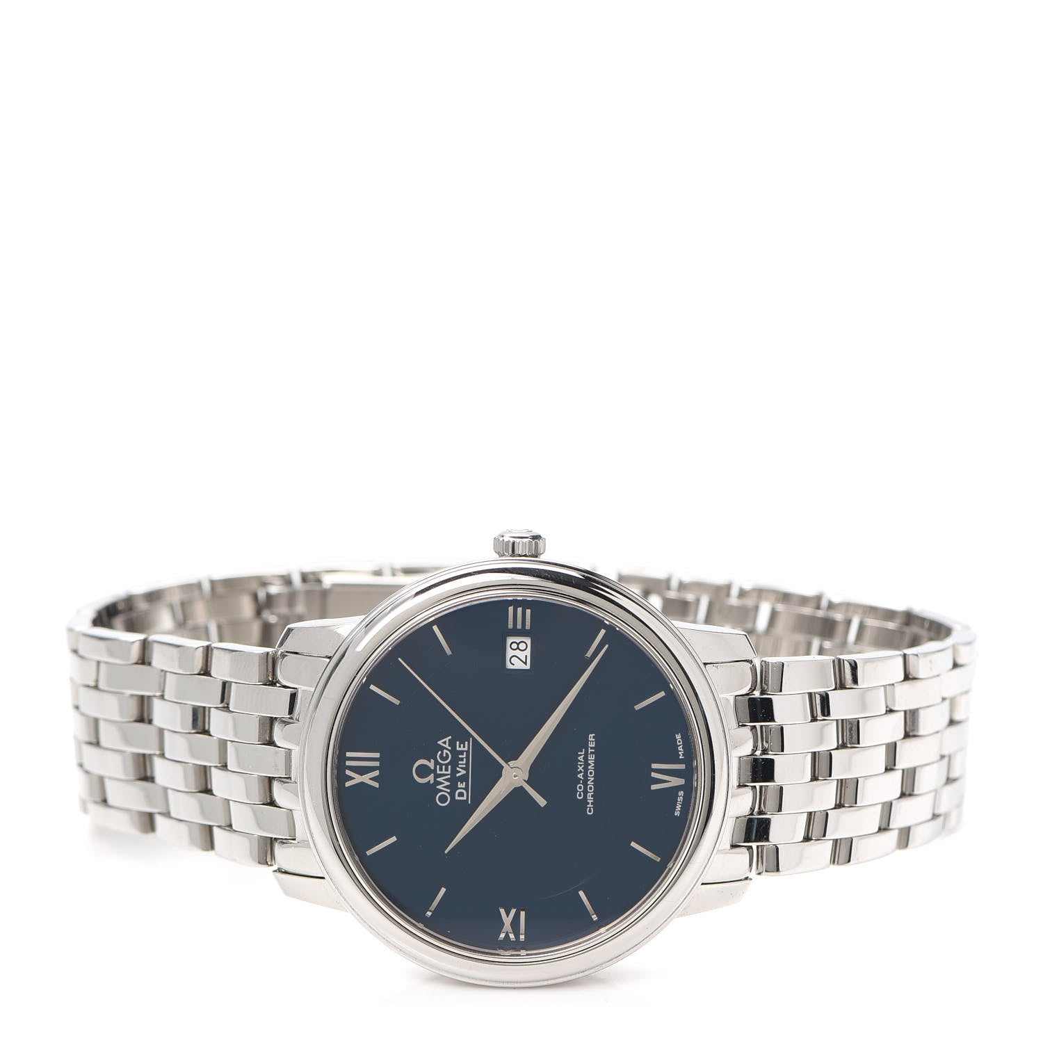 Omega Stainless Steel 37mm De Ville Prestige Co-Axial Automatic Watch Blue 424.10.37.20.03.001 2 of 5