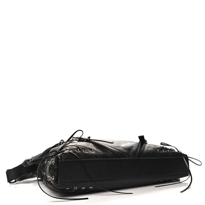 Givenchy Tumbled Calfskin Corset Medium Voyou Bag Black 4 of 10