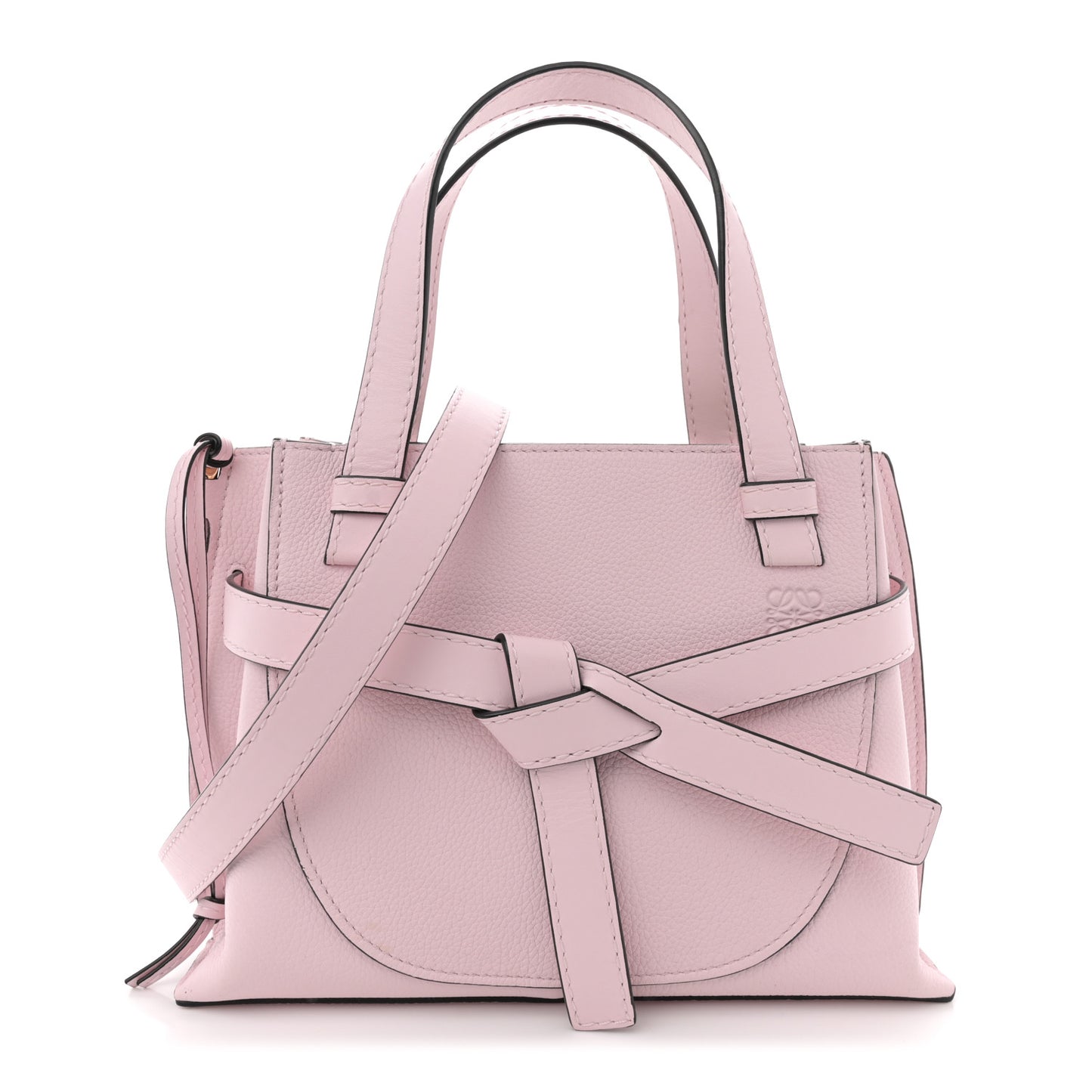 Calfskin Mini Gate Tote Icy Pink