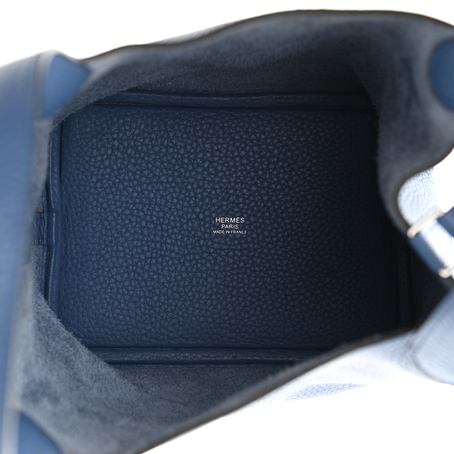 Hermes Taurillon Clemence Picotin Lock 18 PM Bleu Agate 5 of 9