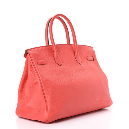 Hermes Taurillon Clemence Birkin 35 Rose Jaipur 2 of 13