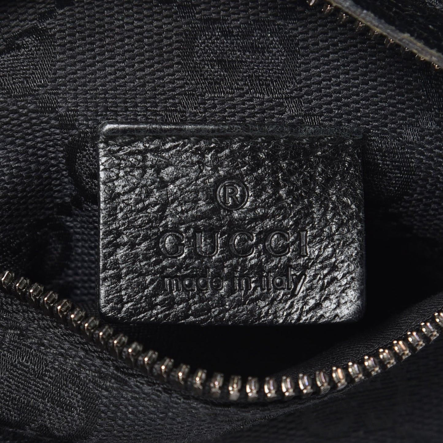 GG Monogram Double Pocket Belt Bag Black