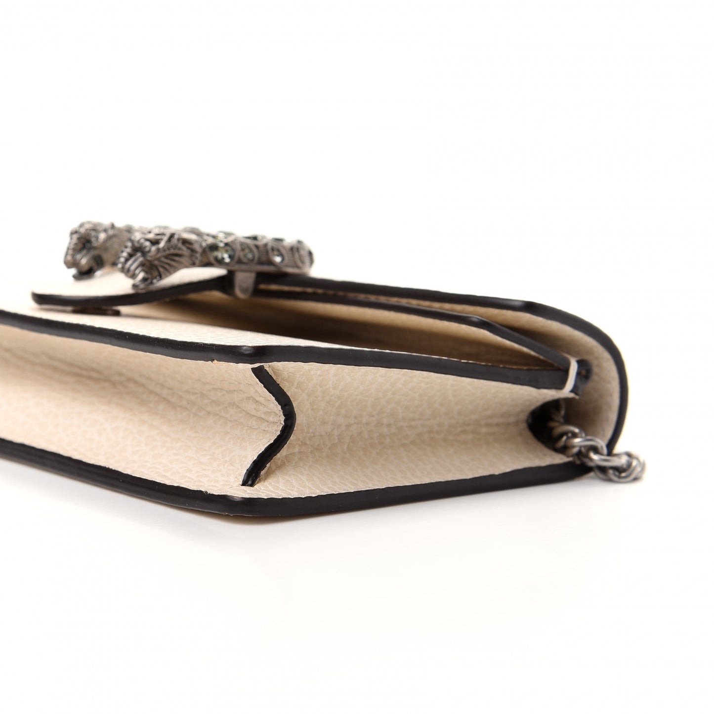 Dollar Calfskin Crystal Super Mini Dionysus Shoulder Bag Mystic White Black Diamond