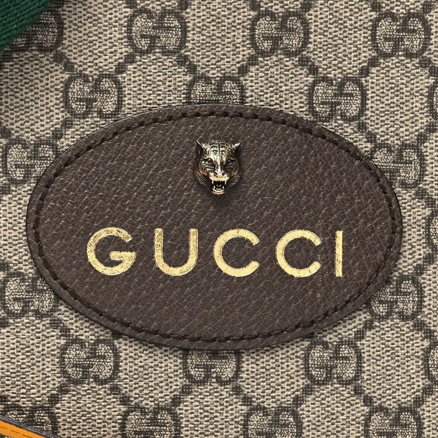 Gucci GG Supreme Monogram Web Neo Vintage Shoulder Bag Beige New Acero Crop 8 of 11