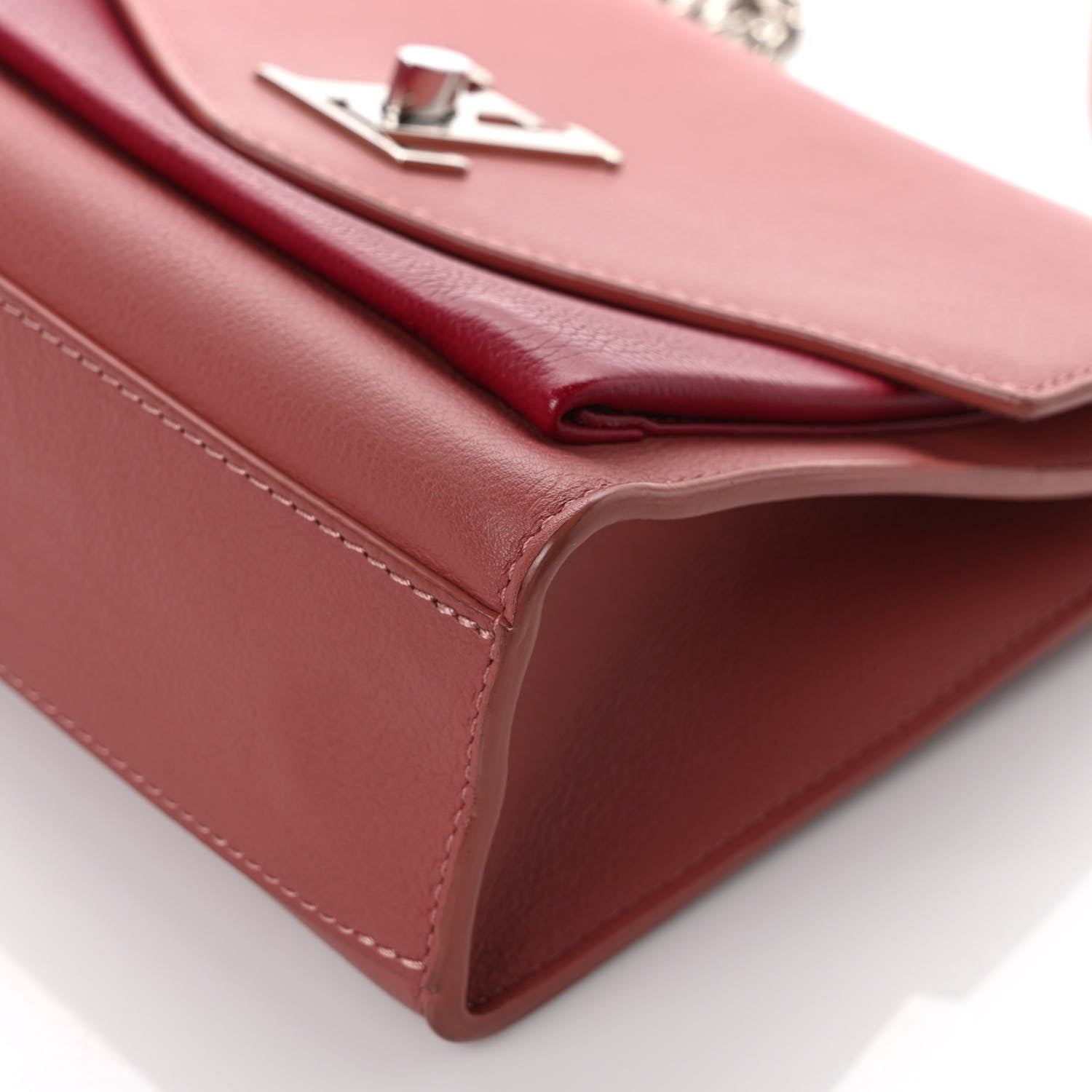 Louis Vuitton Soft Calfskin Mylockme Chain Bag BB Rose Boudoir Lie de Vin 10 of 11