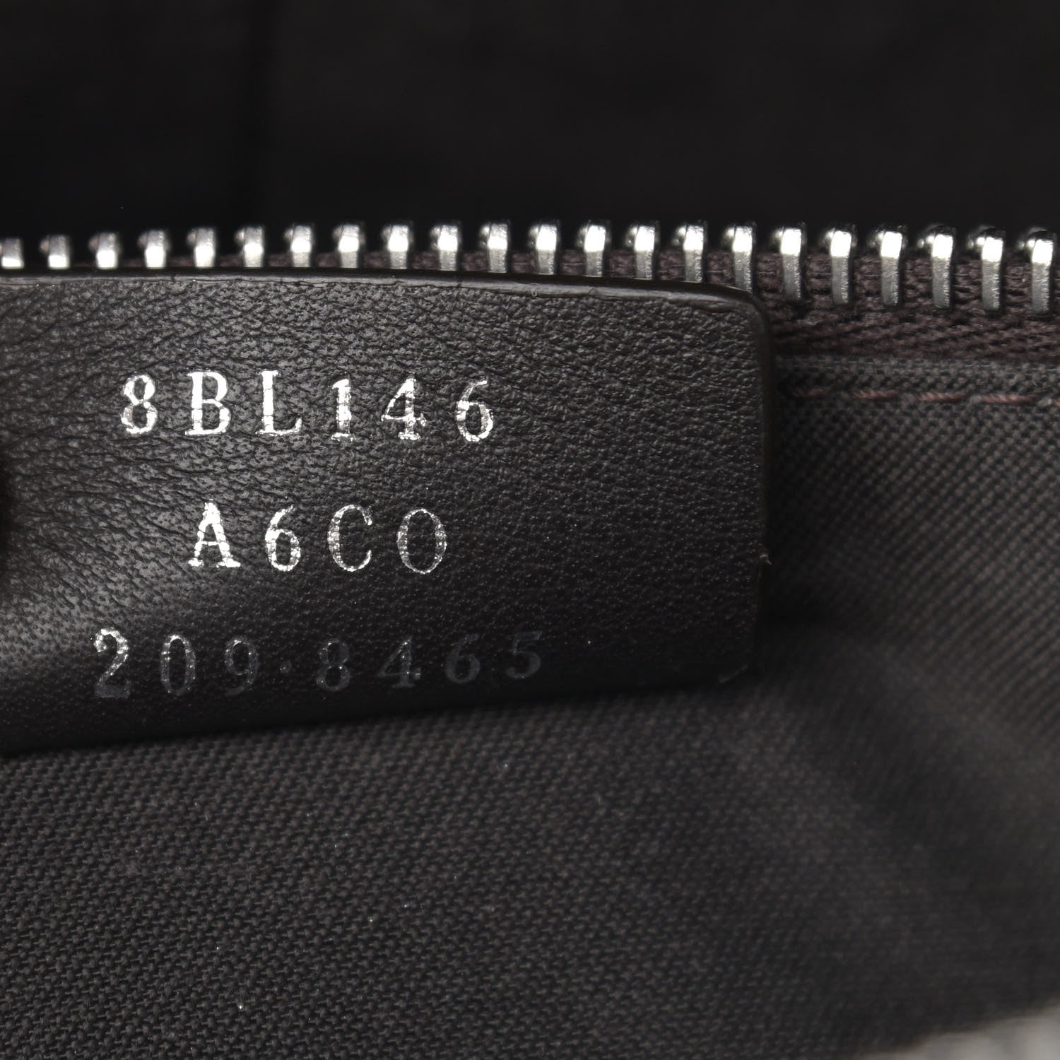 Fendi Vitello Dolce Bi-Color FF 1974 Embossed Medium By The Way Boston Bag Maya Black 6 of 10