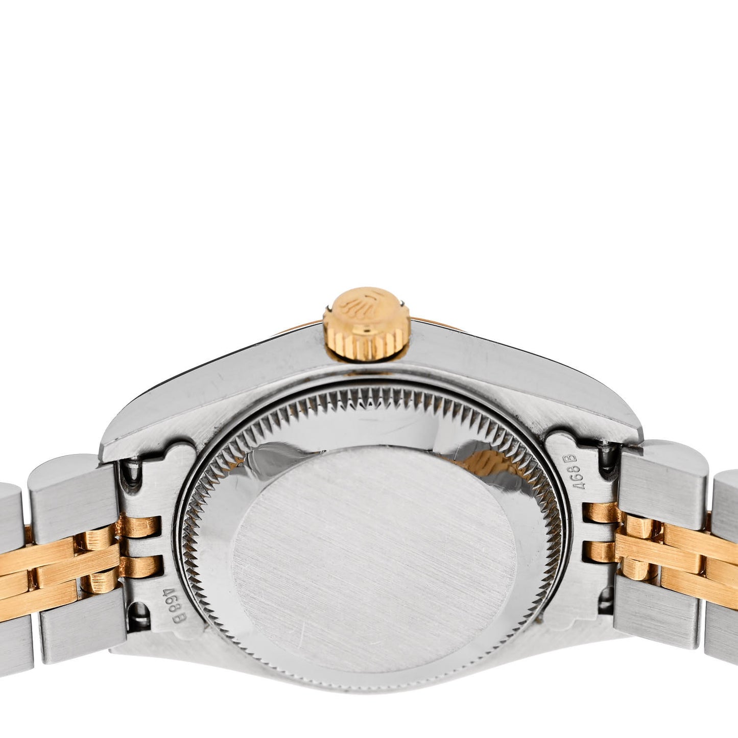 Stainless Steel 18K Yellow Gold Diamond 26mm Oyster Perpetual Datejust Watch Blue Gradient 69173