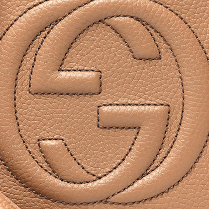 Gucci Pebbled Calfskin Small Soho Disco Bag Camelia 8 of 11