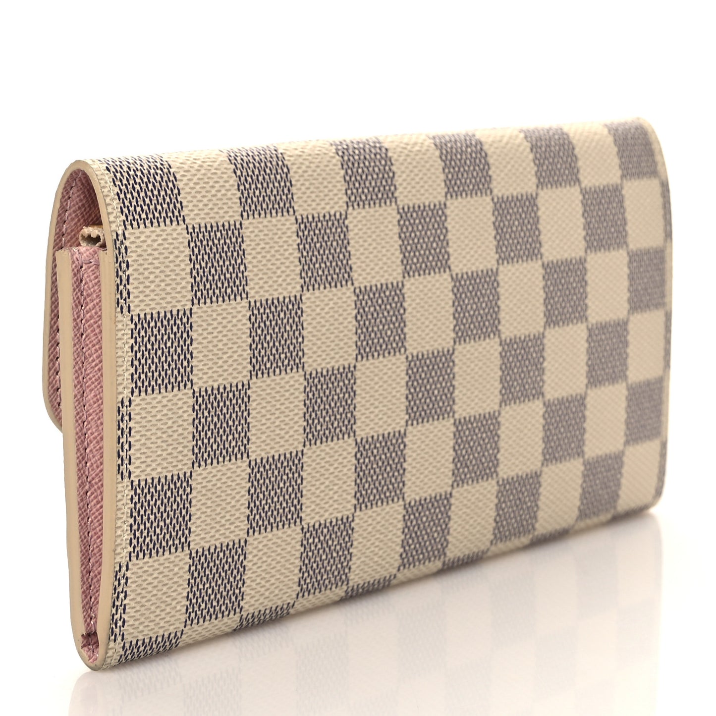 Damier Azur Emilie Wallet Rose Ballerine