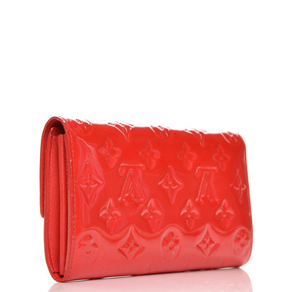Louis Vuitton Vernis Sarah Wallet Rouge Grenadine 3 of 7