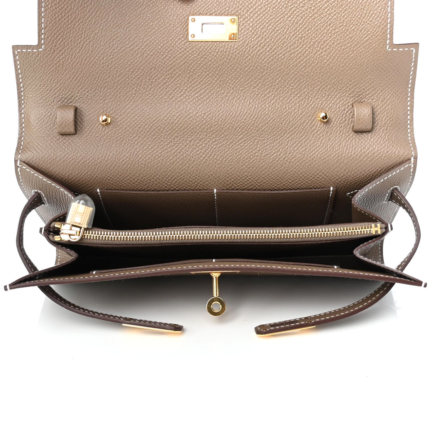 Hermes Epsom Kelly Wallet To Go Etoupe 5 of 11