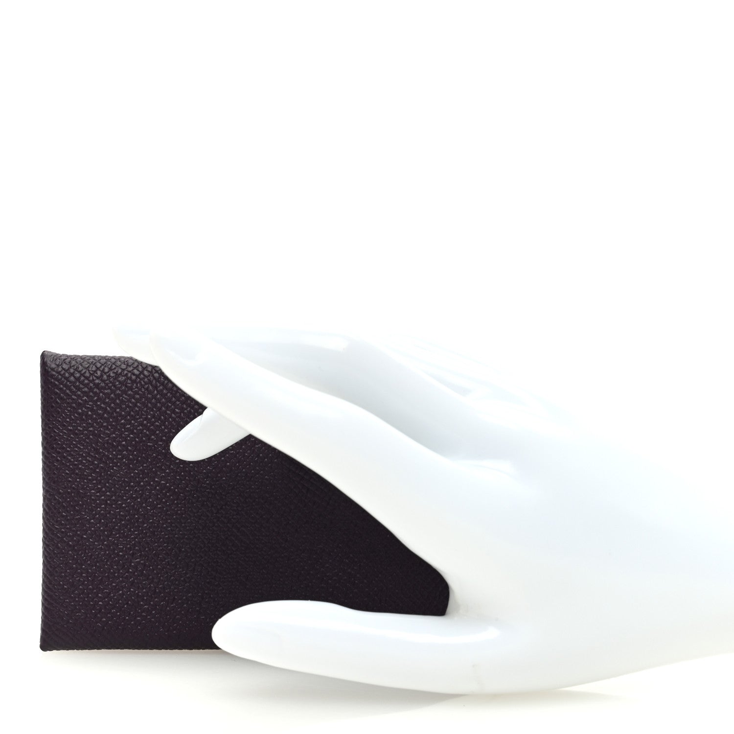 Hermes Epsom Calvi Card Case Raisin 2 of 7