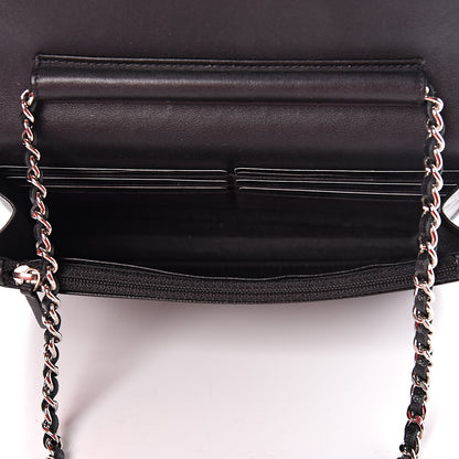 Chanel Caviar Sevruga Wallet On Chain WOC Black 5 of 15