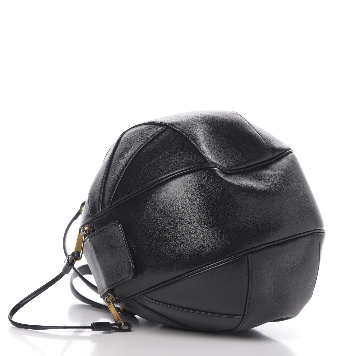 Gucci Piuma Lux Energy Large Tifosa Basketball Shaped Shoulder Bag Black 3 of 12