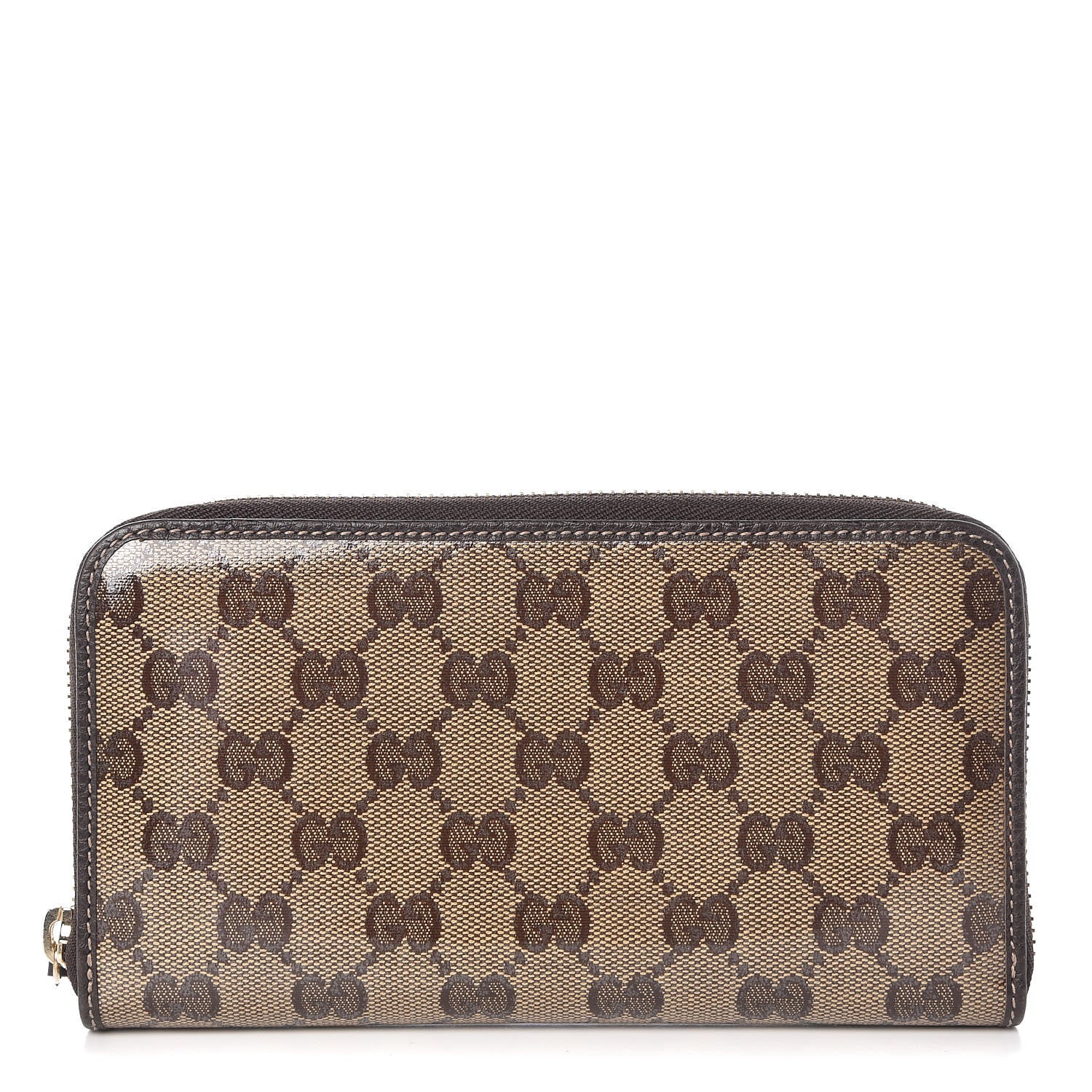 Gucci Crystal Monogram Zip Around Wallet Brown 1 of 7