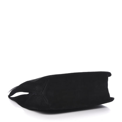 Gucci Suede Shoulder Bag Black 4 of 12