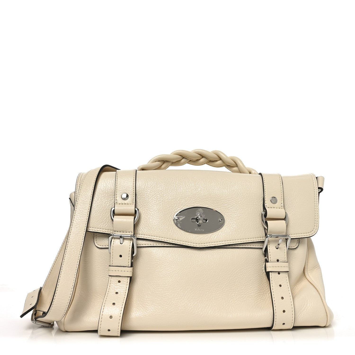 Mulberry High Shine Calfskin Medium Alexa Eggshell 1 of 9