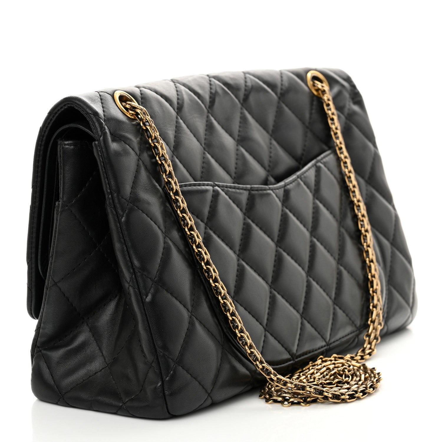 Chanel Lambskin Quilted 2.55 Reissue 227 Flap Black 3 of 14
