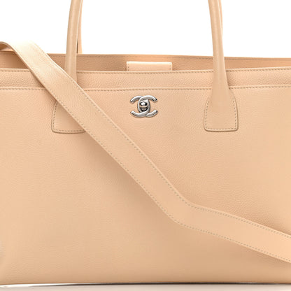 Chanel Calfskin Cerf Executive Shopper Tote Beige 7 of 24