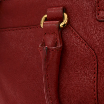 Saint Laurent Sheepskin Small Cabas ChYc  Red 13 of 13