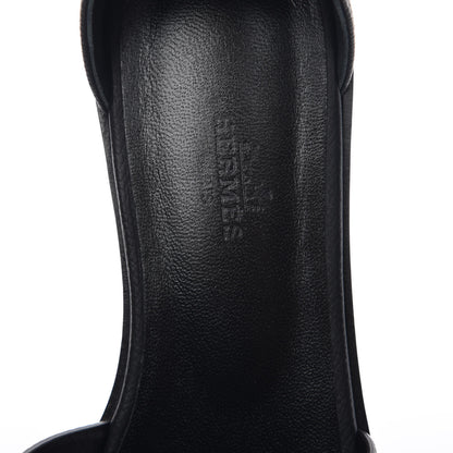 Hermes Epsom Santorini Sandals 37 Black 7 of 9