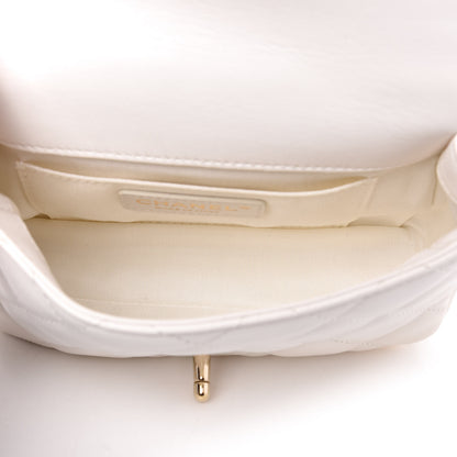 Chanel Lambskin Quilted Mini My Precious Flap White 5 of 11