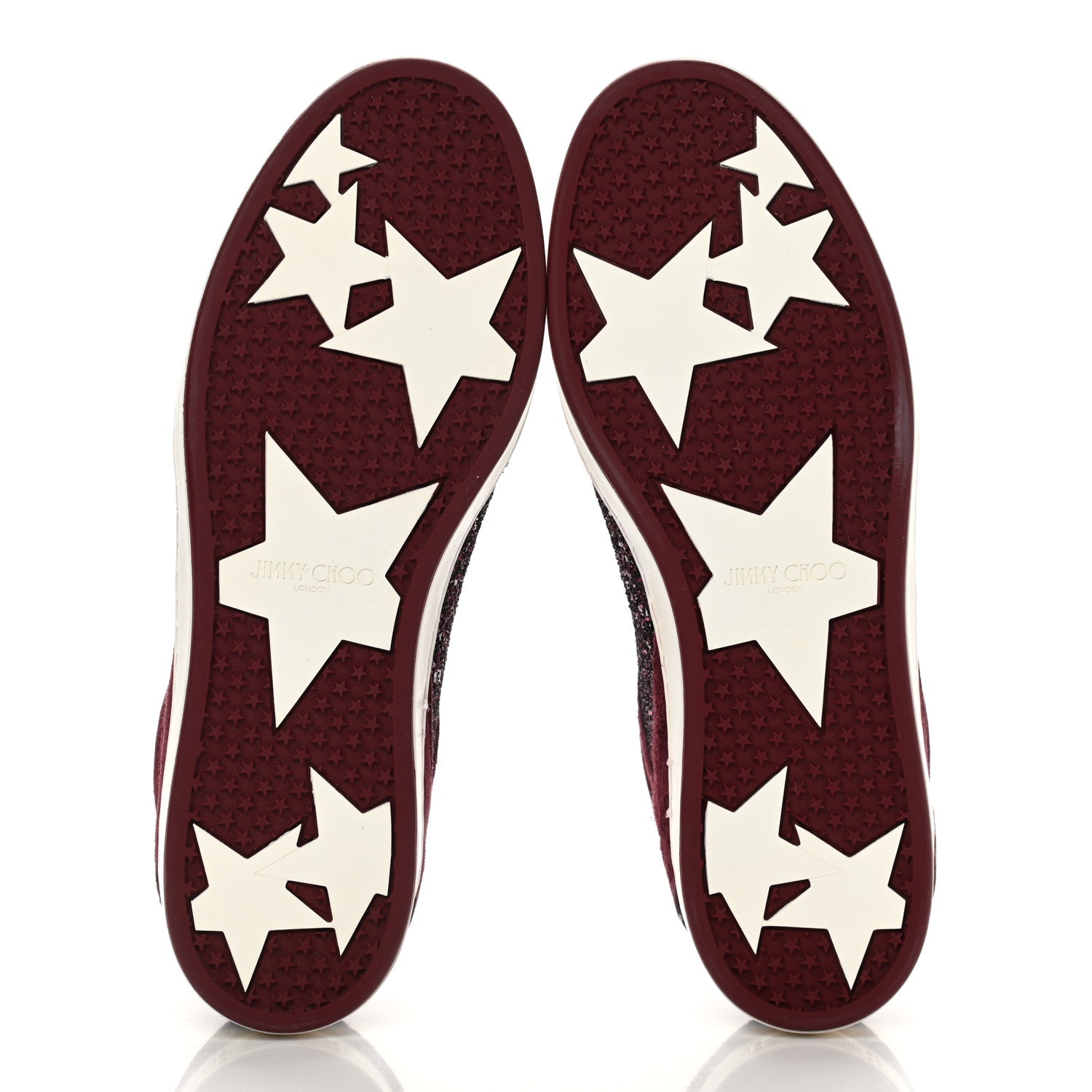 Jimmy Choo Glitter Miami Sneakers 36.5 Vino 5 of 10