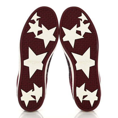 Jimmy Choo Glitter Miami Sneakers 36.5 Vino 5 of 10