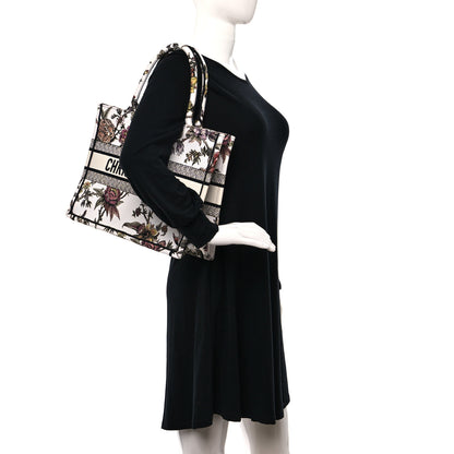 Christian Dior Canvas Jardin Botanique Embroidered Medium Book Tote Multicolor 2 of 8