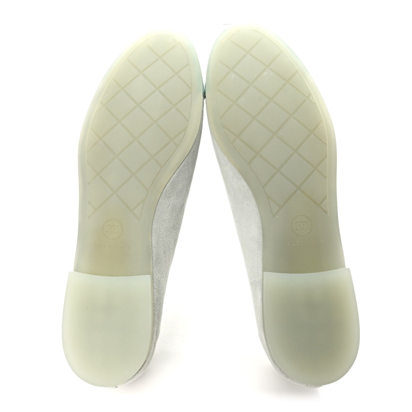 Suede Cap Toe CC Ballerina Flats 36 Light Green