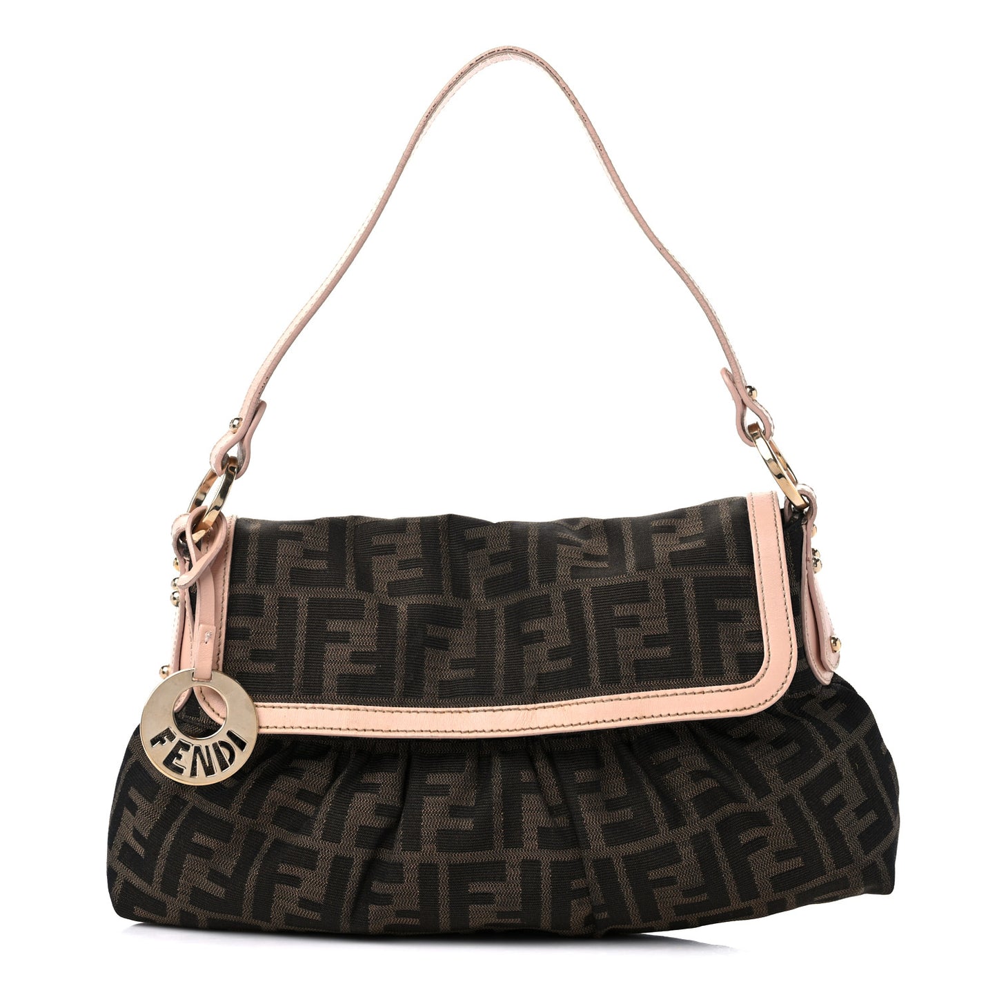 Zucca Cuoio Lucido Small Chef Shoulder Bag Tobacco Bois de Rose