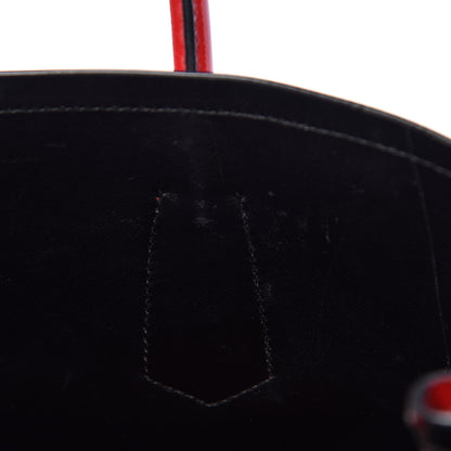 Prada Saffiano Vernice Medium Double Bag Rosso 21 of 23