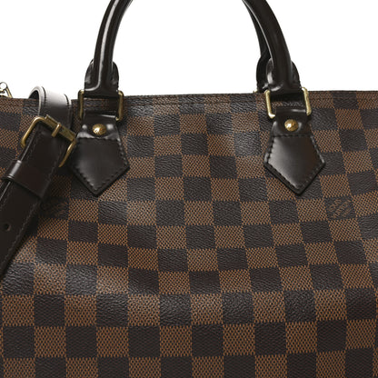 Louis Vuitton Damier Ebene Speedy Bandouliere 30 7 of 9