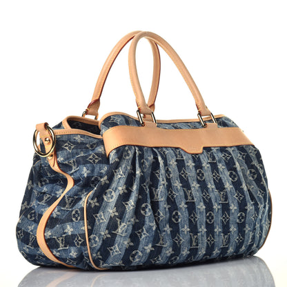 Louis Vuitton Denim Raye Cabas GM 3 of 8