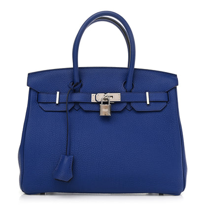 Hermes Togo Birkin 30 Bleu Electrique 1 of 11