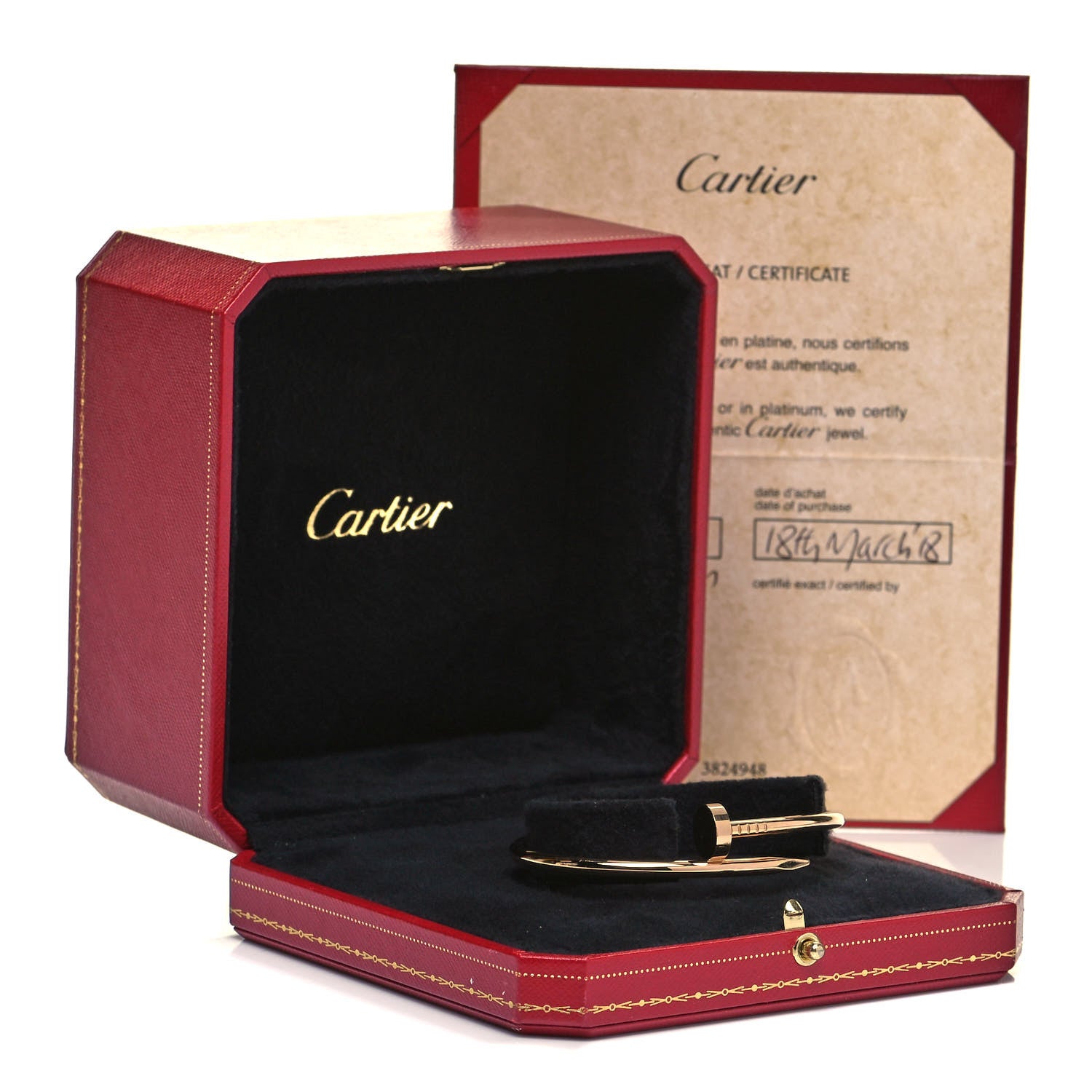 Cartier 18K Pink Gold Juste Un Clou Bracelet 18 5 of 5