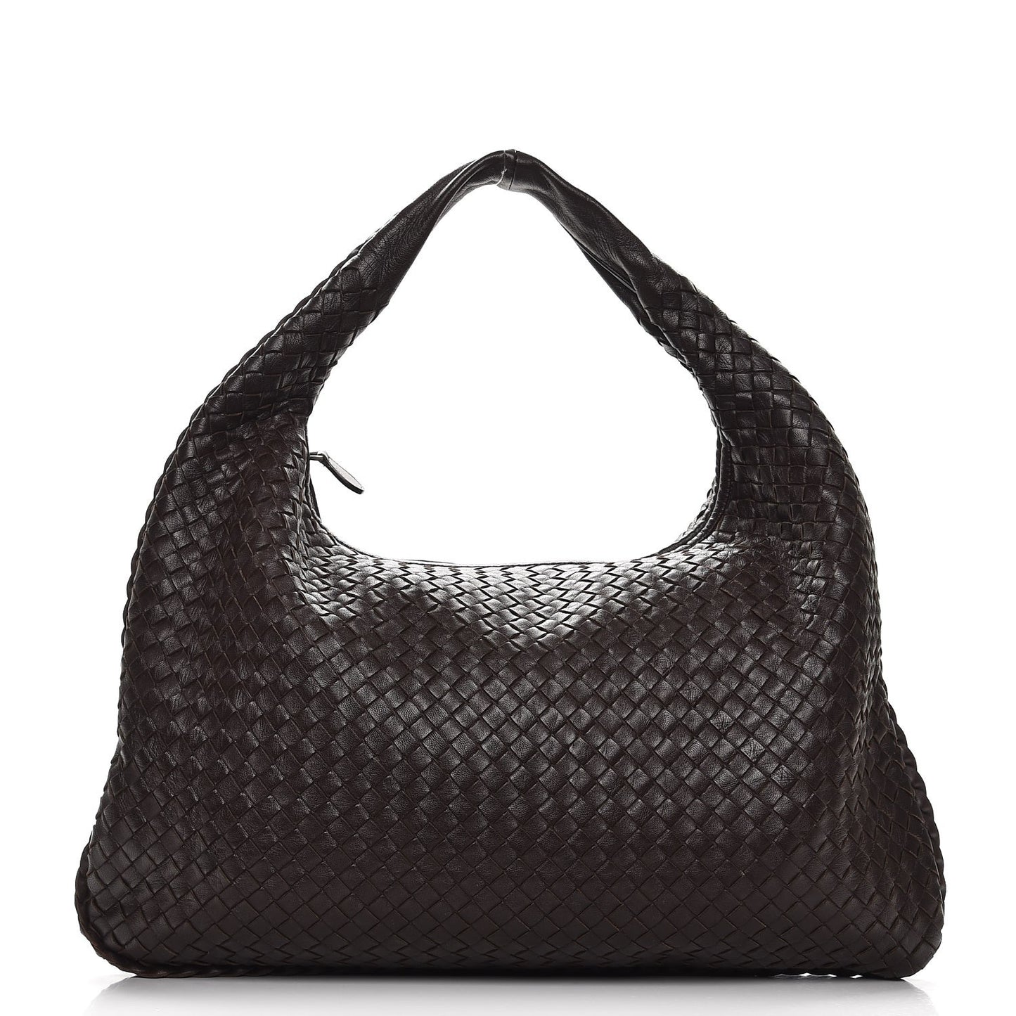 Nappa Intrecciato Large Veneta Hobo Ebano