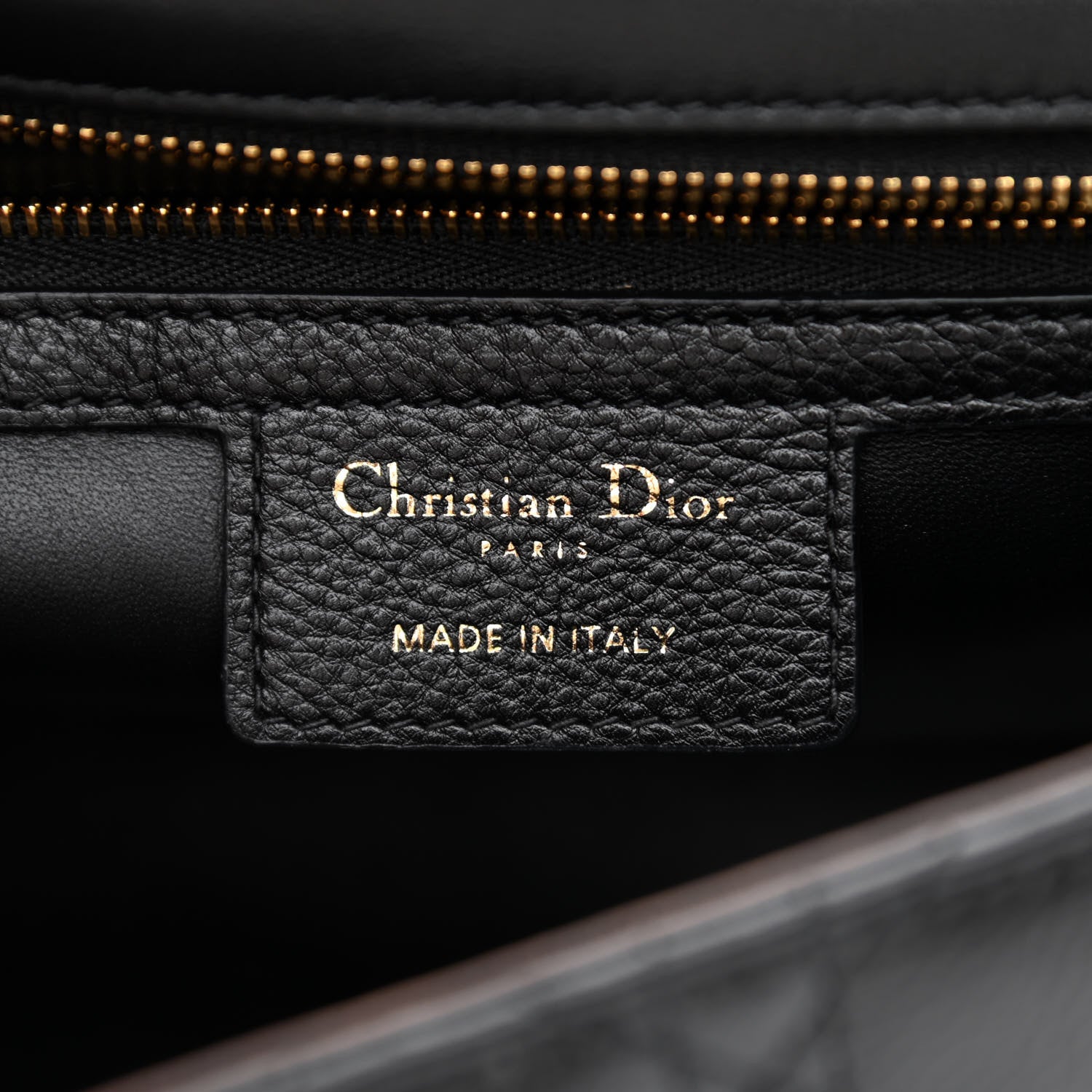 Christian Dior Calfskin Cannage Medium Caro Bag Black 6 of 10