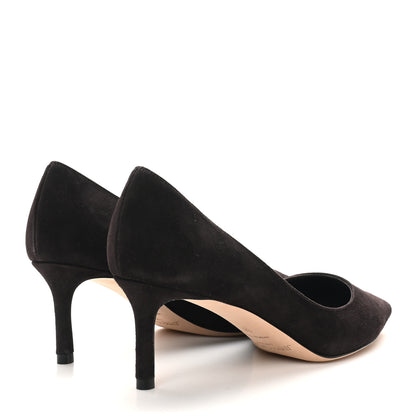 Jimmy Choo Suede Pointy Toe Romy 60 Pumps 36 Brown 5 of 8