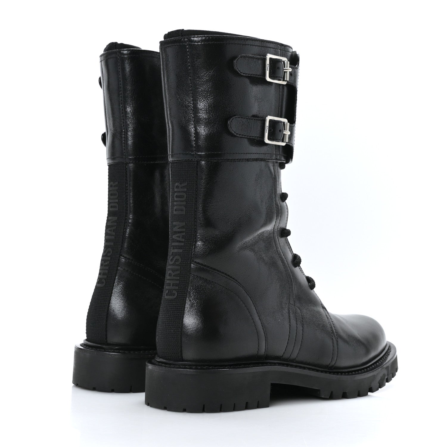 Christian Dior Calfskin Ground Low Boot 36.5 Black 4 of 8