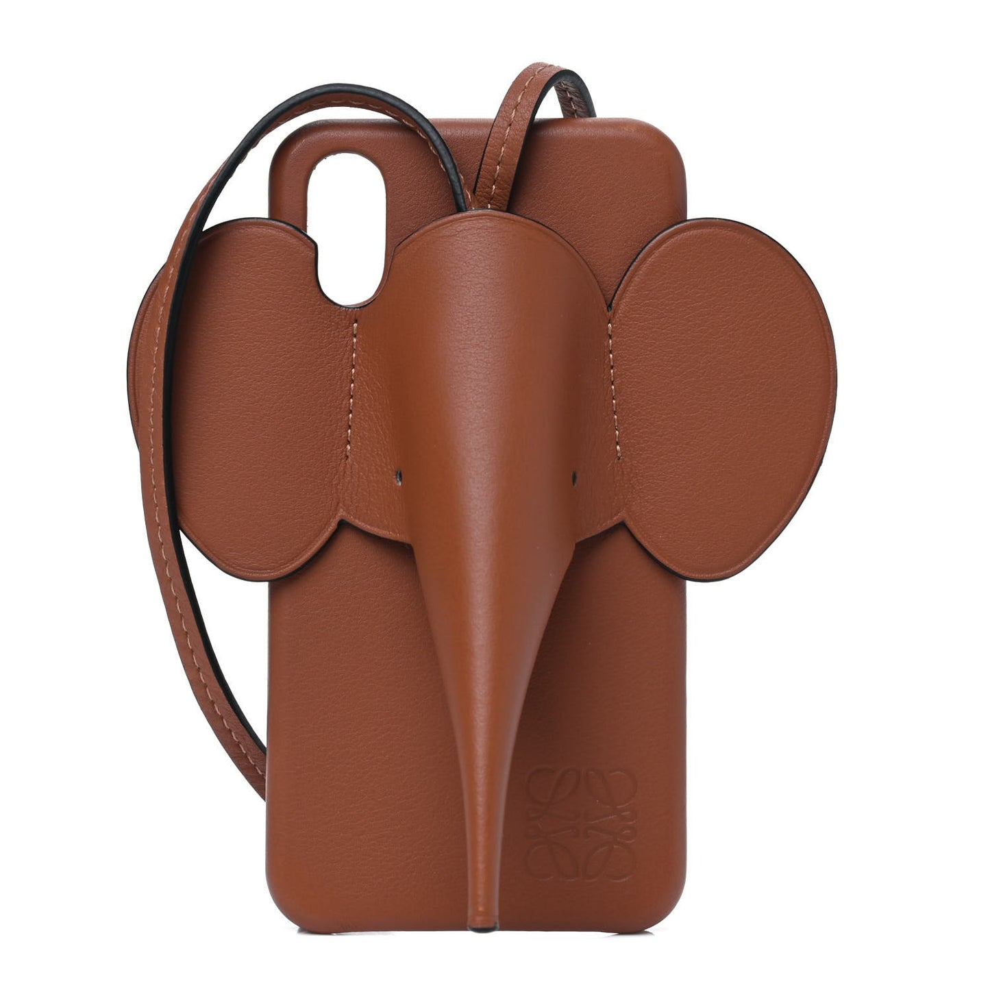 Calfskin Elephant Iphone X/XS Case Tan