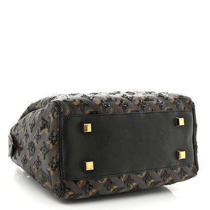 Louis Vuitton Monogram Sequins Eclipse Speedy 28 Black 4 of 9