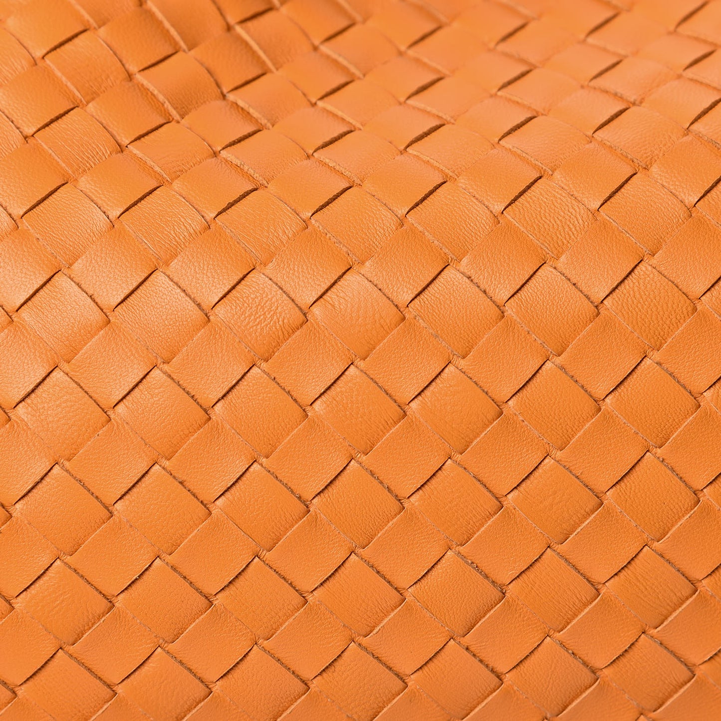 Nappa Intrecciato Large Veneta Hobo Orange