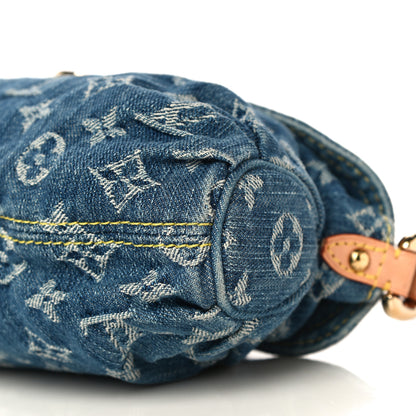 Louis Vuitton Monogram Denim Mini Pleaty Blue 9 of 12